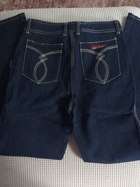 NWOT Vintage Jordache Dark Indigo Denim with Burgundy Label
